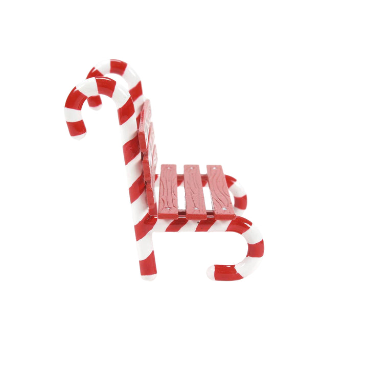 Department 56 Cross Product Village Accessory: Peppermint Bench sparkle-castle