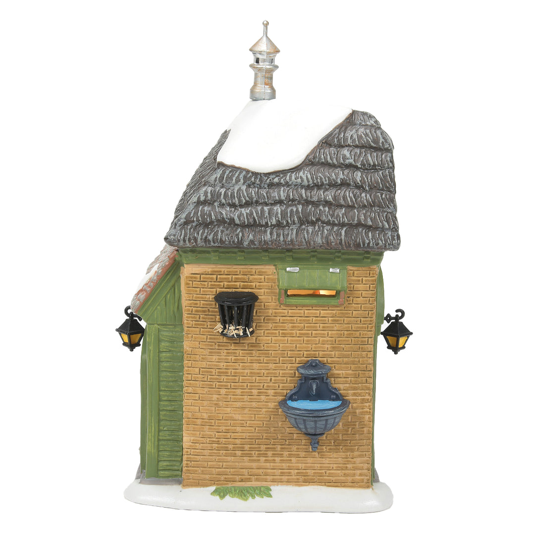 Department 56 Dickens Village: A Calf In Time For Christmas sparkle-castle