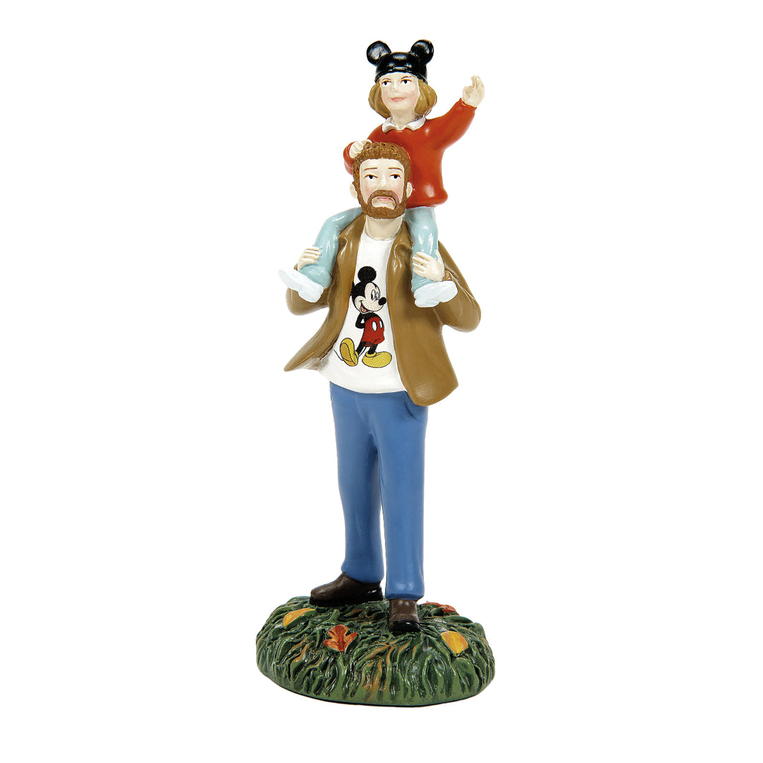 Department 56 Disney Snow Village Halloween Accessory: Visiting The Park, Set of 3 sparkle-castle