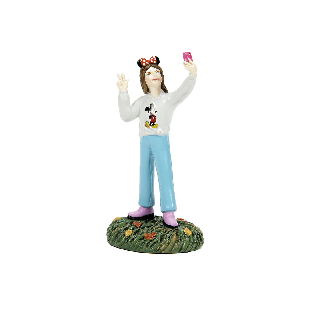 Department 56 Disney Snow Village Halloween Accessory: Visiting The Park, Set of 3 sparkle-castle