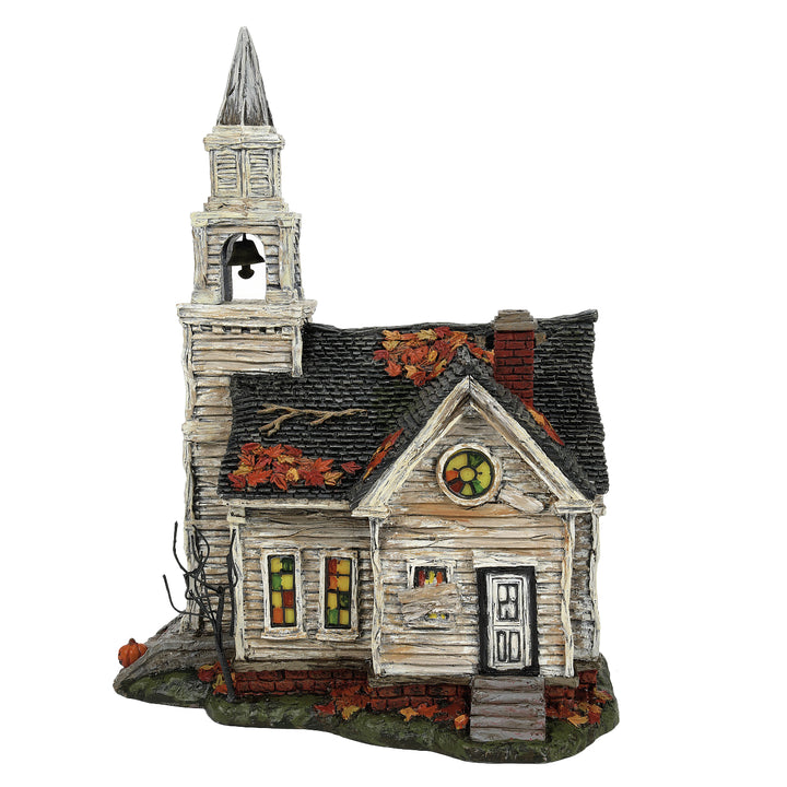 Department 56 Elvira Village: Fallen Church of Fallwell, Set of 2 sparkle-castle