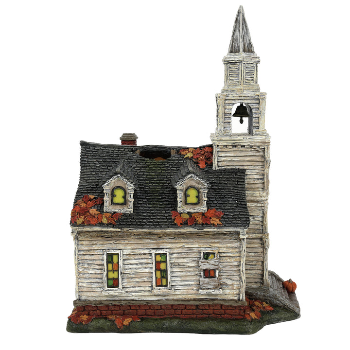 Department 56 Elvira Village: Fallen Church of Fallwell, Set of 2 sparkle-castle