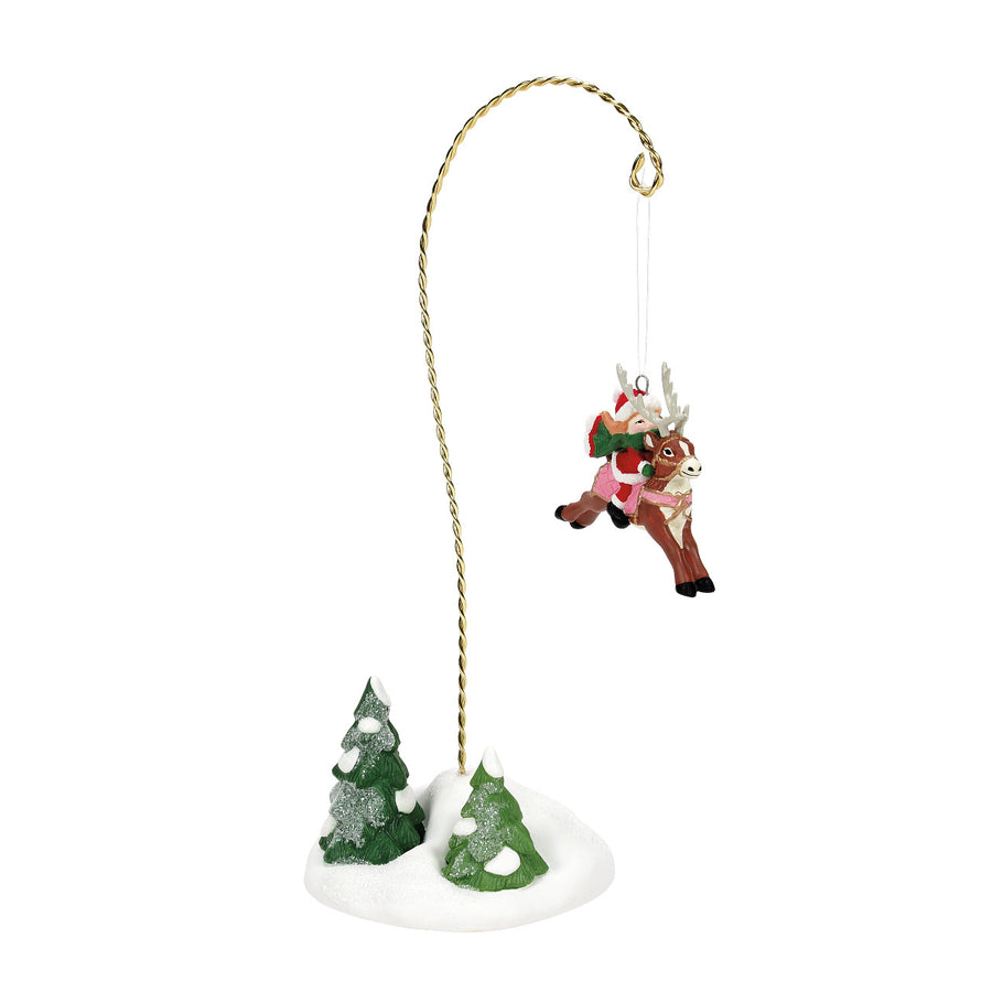 Department 56 North Pole Series Accessory: Elfette Test Flight - Aerial sparkle-castle
