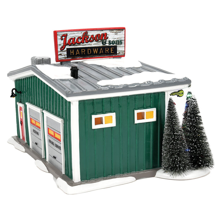 Department 56 Original Snow Village: Jackson & Sons Hardware sparkle-castle