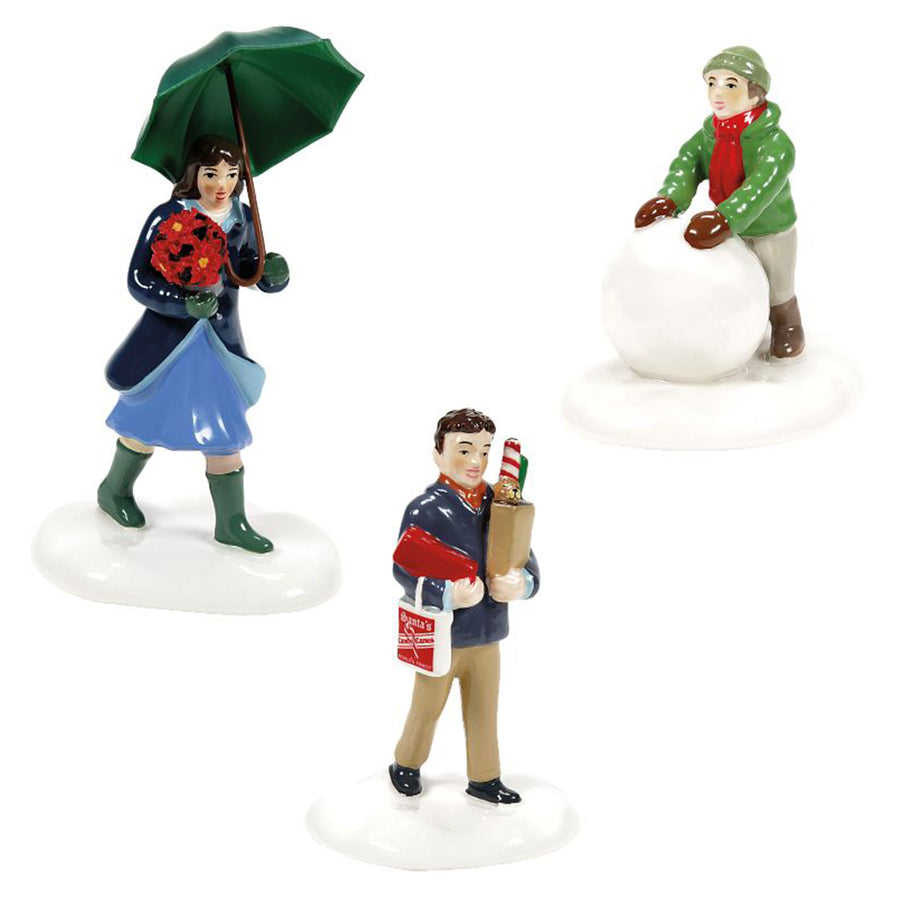 Department 56 Original Snow Village Accessory: Friends & Neighbors, Set of 3 sparkle-castle