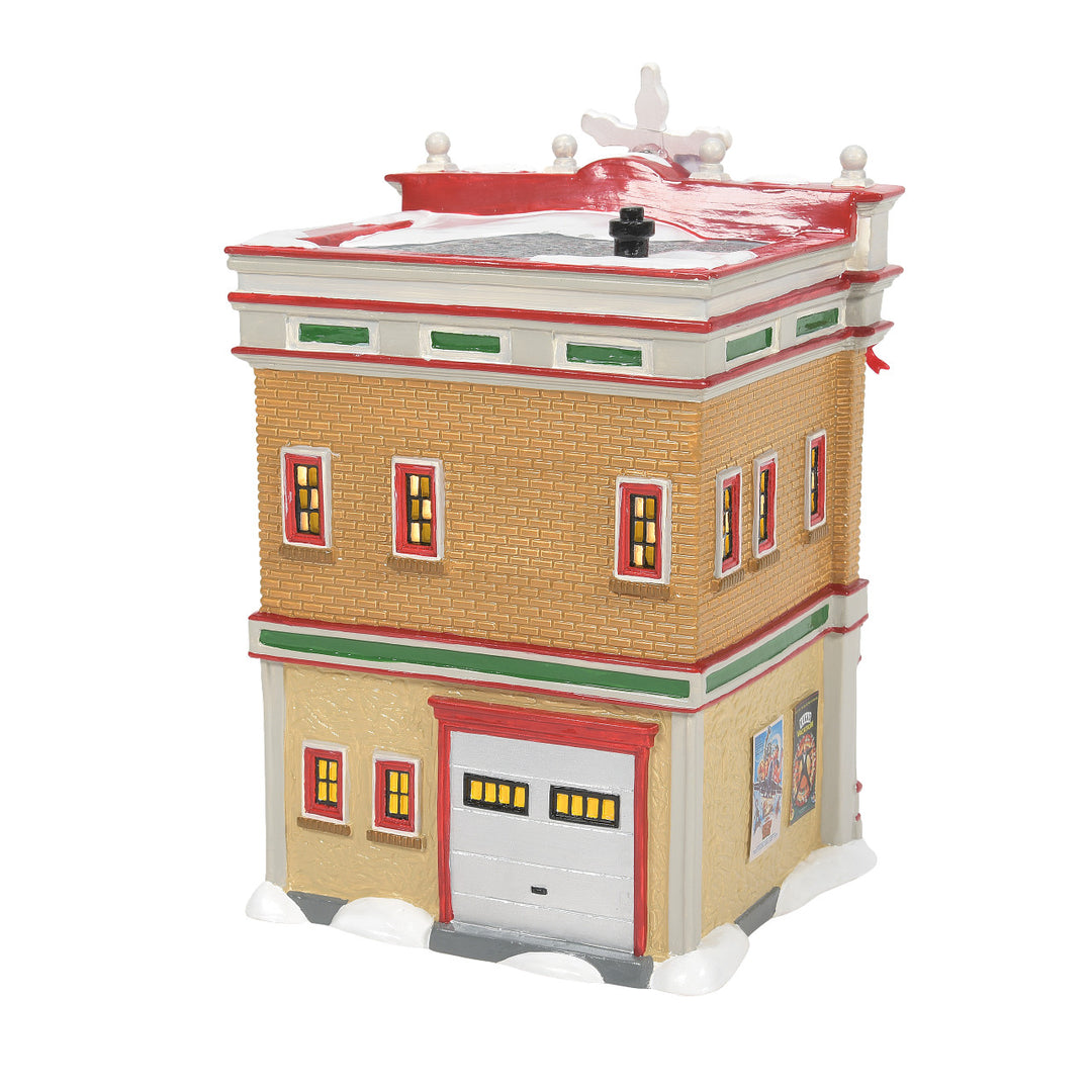 Department 56 Original Snow Village: Christmas Vacation Premiere At The Plaza sparkle-castle