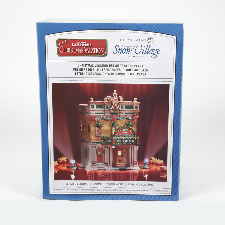 Department 56 Original Snow Village: Christmas Vacation Premiere At The Plaza sparkle-castle