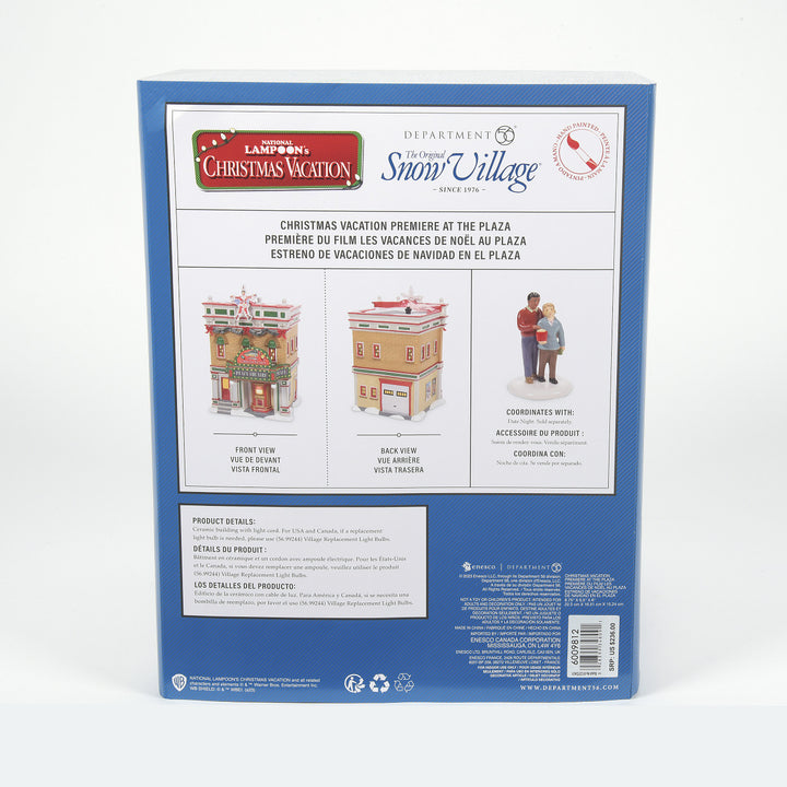 Department 56 Original Snow Village: Christmas Vacation Premiere At The Plaza sparkle-castle