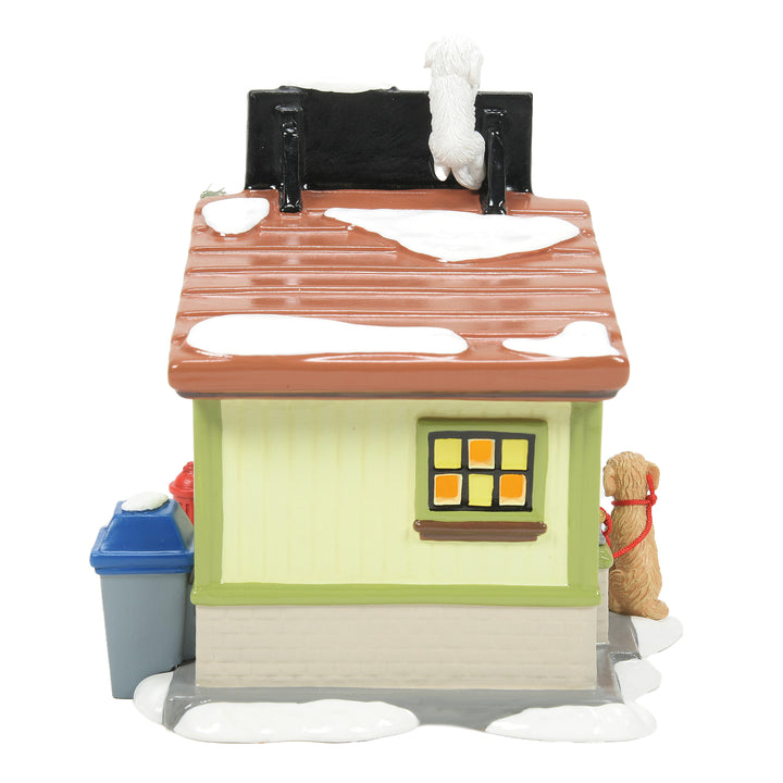 Department 56 Original Snow Village: Frankie's Dog Walking Co. sparkle-castle