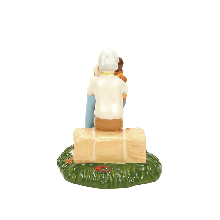 Department 56 Snow Village Harvest Accessory: Nana, I'm Stuffed Scarecrow Shack Figurine sparkle-castle