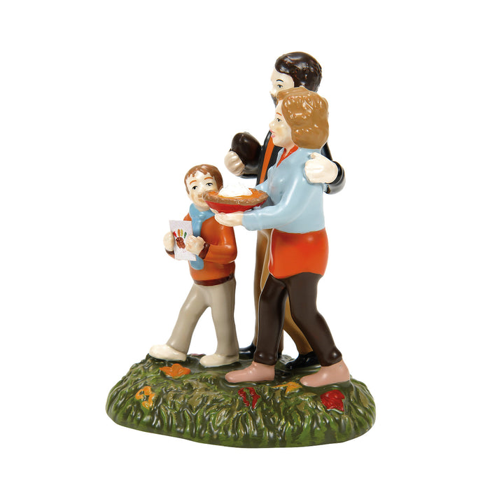 Department 56 Snow Village Harvest Accessory: Touchdowns, Turkey, & Pie sparkle-castle