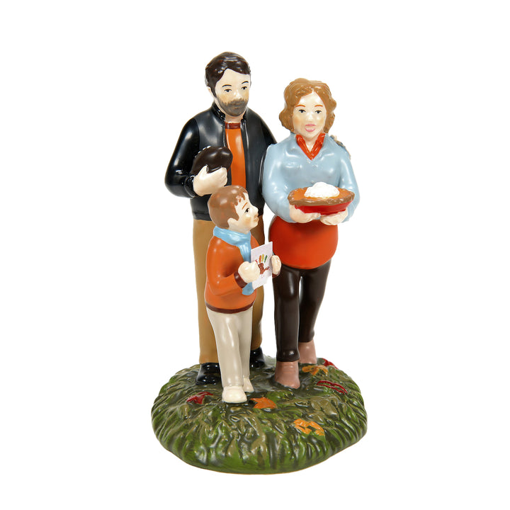 Department 56 Snow Village Harvest Accessory: Touchdowns, Turkey, & Pie sparkle-castle