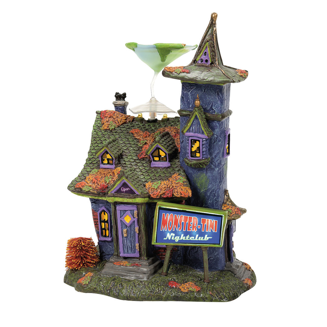 Department 56 Snow Village Halloween: Monstertini's Nightclub sparkle-castle