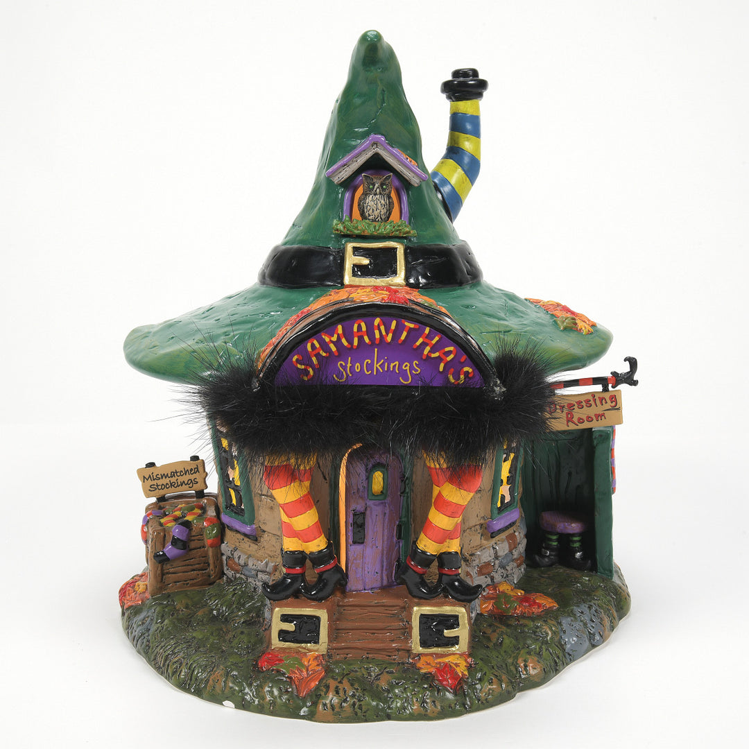 Department 56 Snow Village Halloween: Samantha's Boo-Tique sparkle-castle