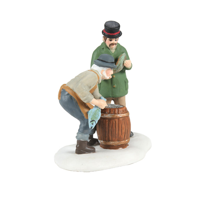 Department 56 Dickens Snow Village Accessory: Billingsgate's Finest Fish sparkle-castle