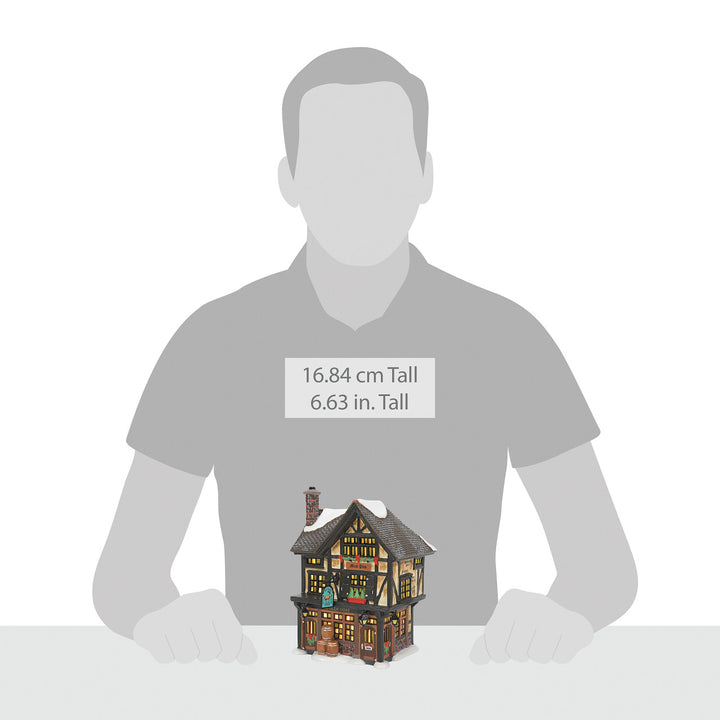 Department 56 Dickens Snow Village: Ye Olde Goat Pub sparkle-castle