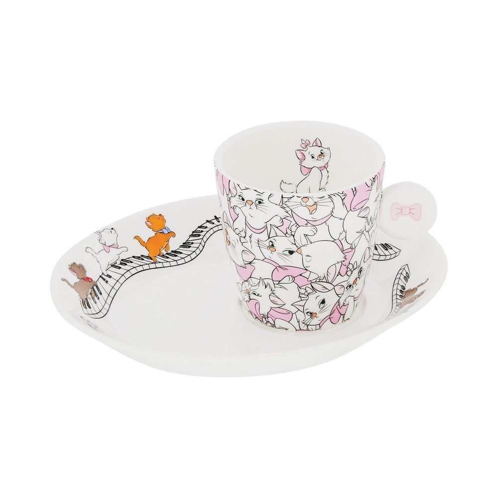 Disney English Ladies: Aristocats Decorative Cup & Saucer sparkle-castle