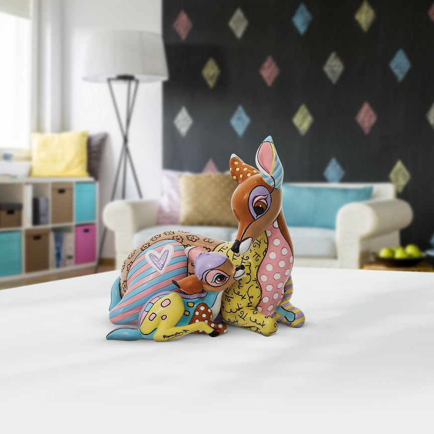 Disney Britto: Bambi and Mother Figurine sparkle-castle