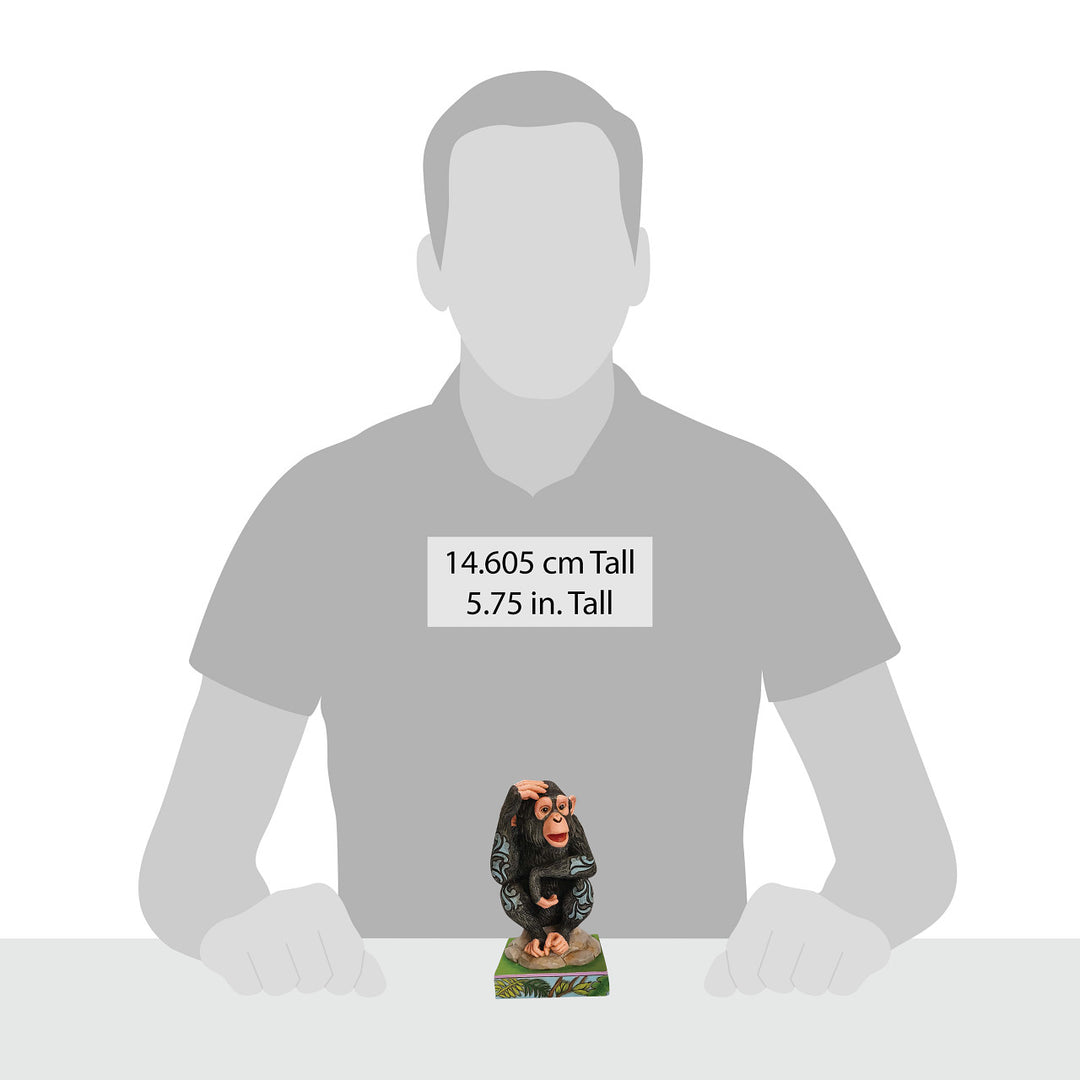 Jim Shore Animal Planet: Chimpanzee Figurine sparkle-castle