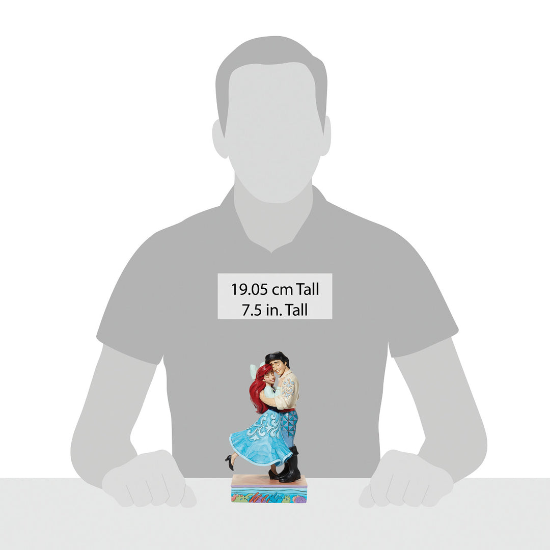 Jim Shore Disney Traditions: Ariel & Eric In Love Figurine sparkle-castle