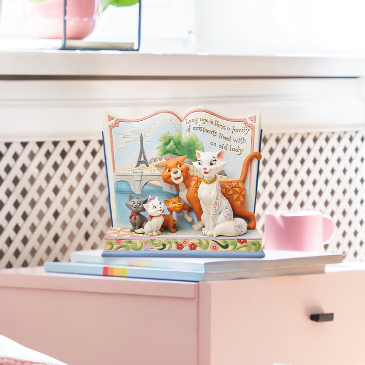 Jim Shore Disney Traditions: Aristocats Storybook Figurine sparkle-castle