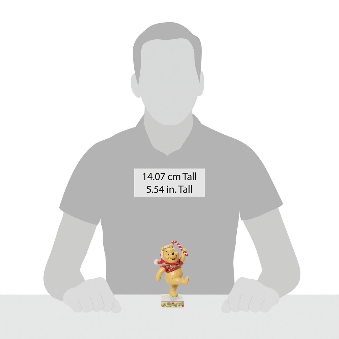 Jim Shore Disney Traditions: Holiday Pooh Figurine sparkle-castle