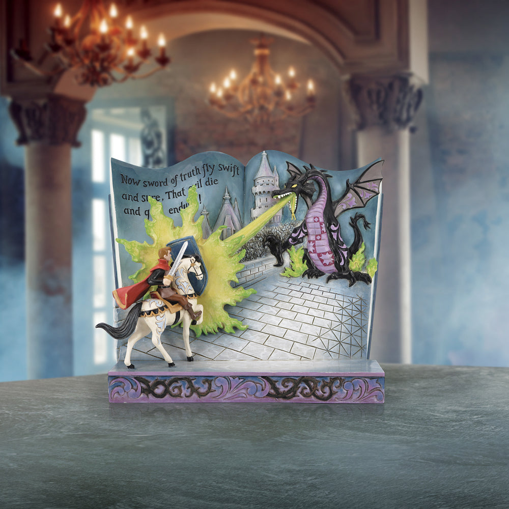 Jim Shore Disney Traditions: Maleficent Storybook Figurine sparkle-castle