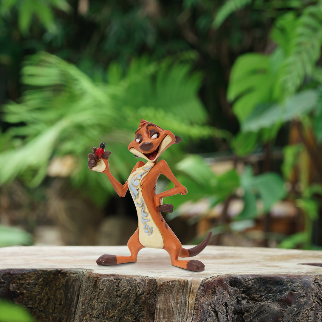 Jim Shore Disney Traditions: Mini Timon Eating Bugs Figurine sparkle-castle
