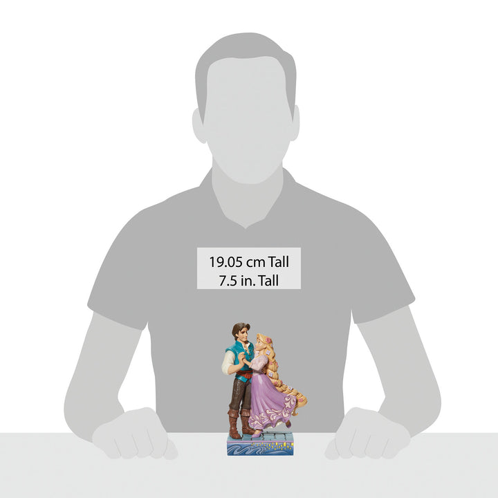 Jim Shore Disney Traditions: Rapunzel & Flynn Rider In Love Figurine sparkle-castle