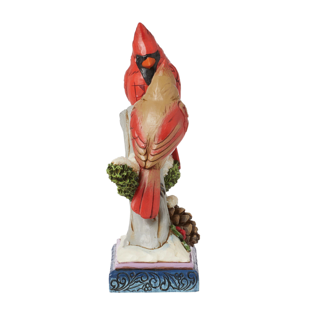 Jim Shore Heartwood Creek: Cardinals on Snowy Branch Figurine sparkle-castle