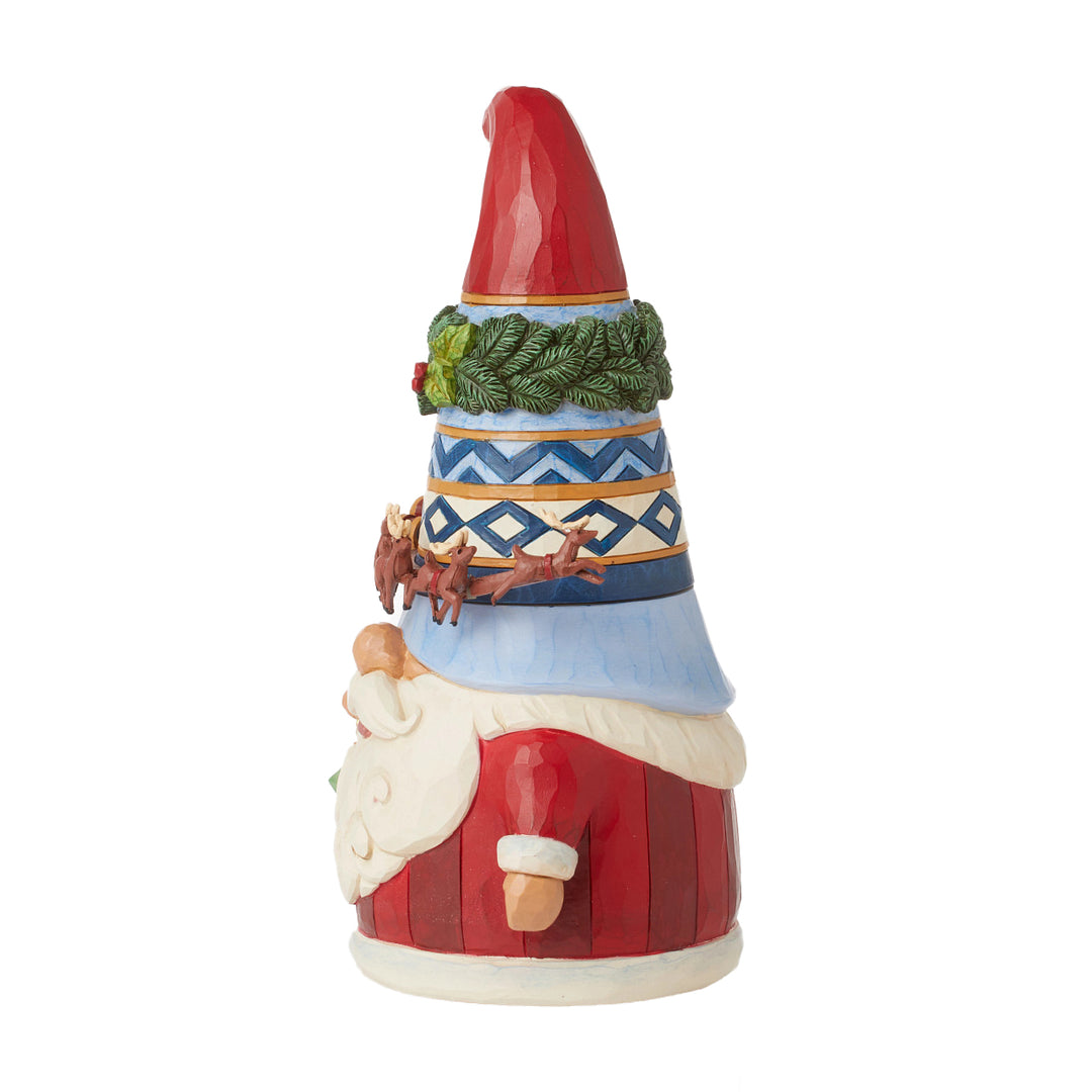 Jim Shore Heartwood Creek: Gnome with Sleigh Around Hat Figurine sparkle-castle