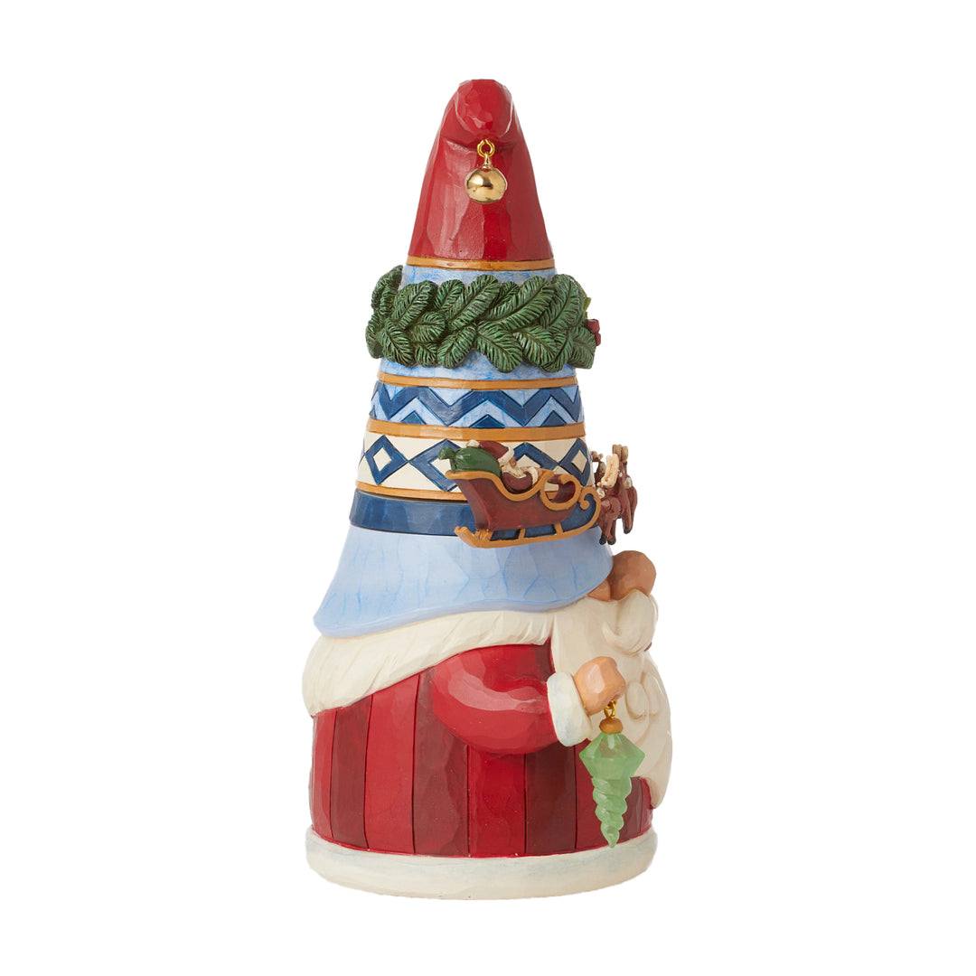 Jim Shore Heartwood Creek: Gnome with Sleigh Around Hat Figurine sparkle-castle