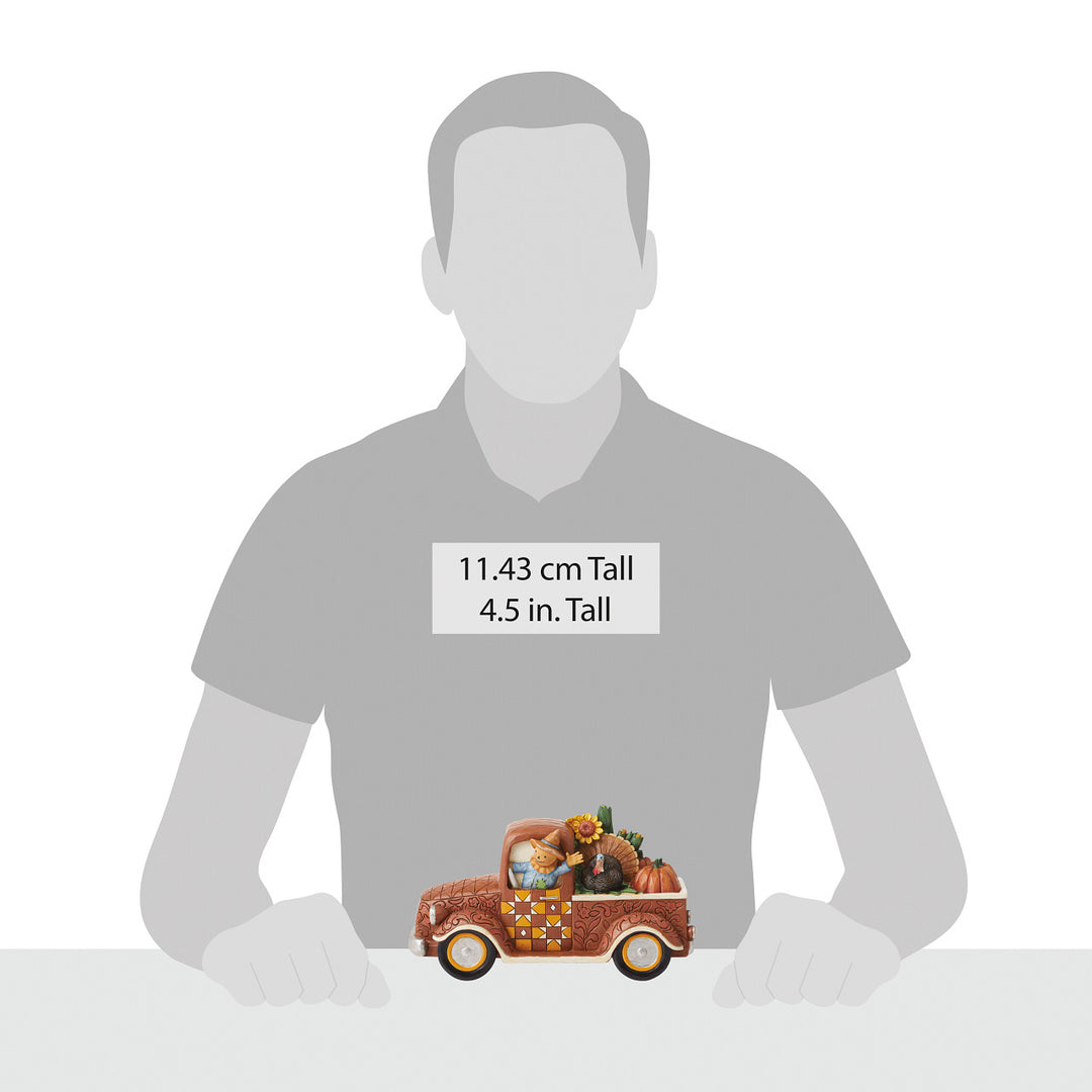 Jim Shore Heartwood Creek: Harvest Pickup Truck Figurine sparkle-castle