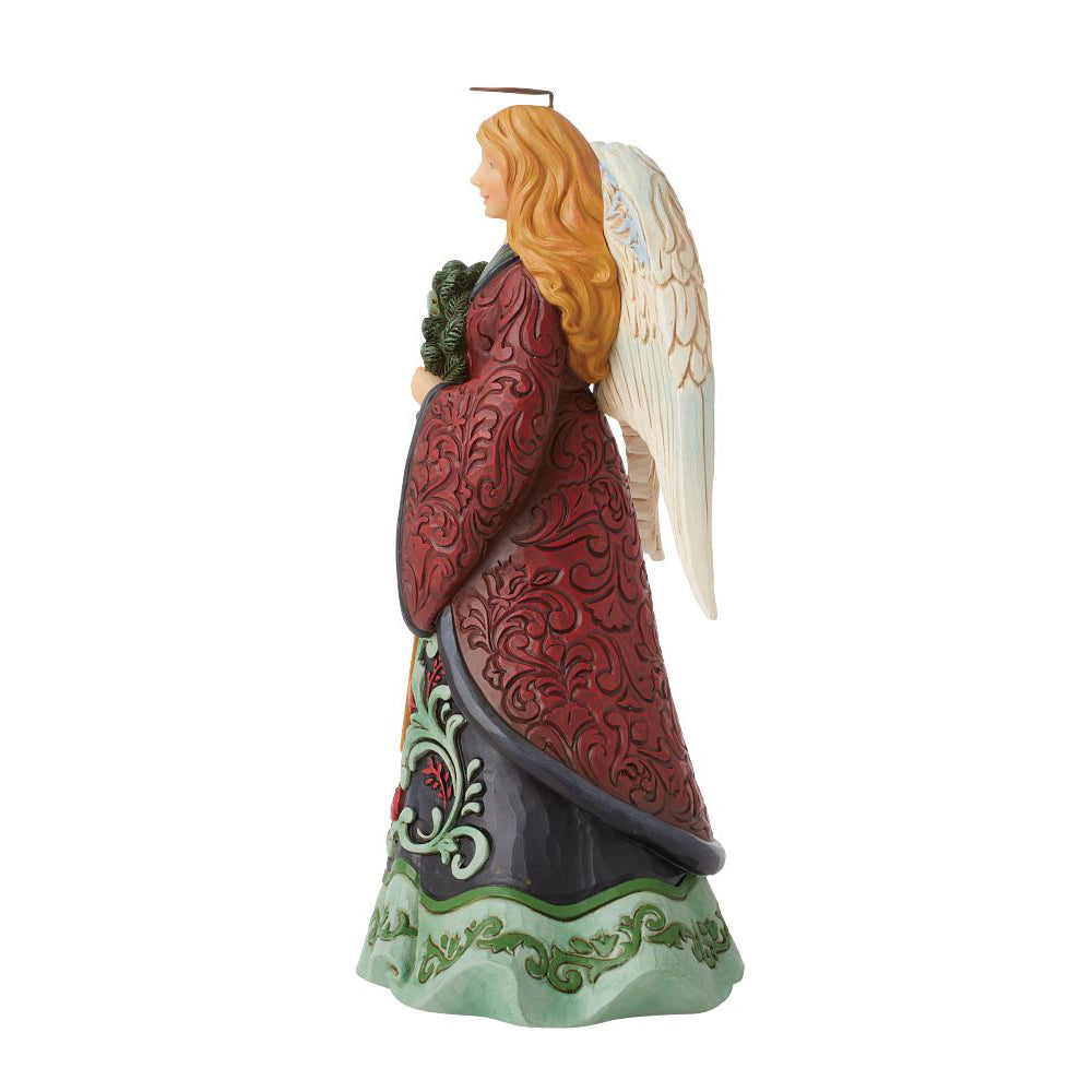 Jim Shore Heartwood Creek: Holiday Manor Christmas Angel Figurine sparkle-castle