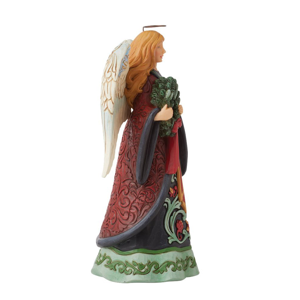 Jim Shore Heartwood Creek: Holiday Manor Christmas Angel Figurine sparkle-castle