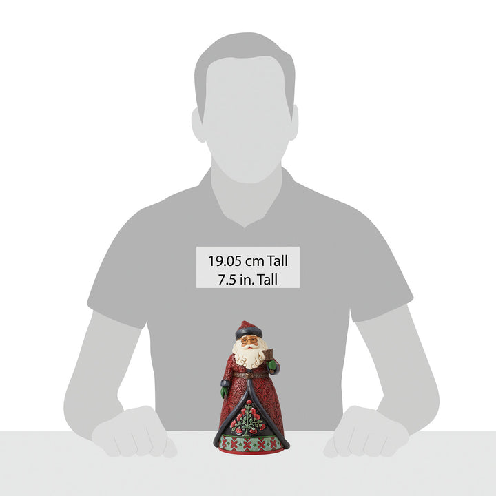 Jim Shore Heartwood Creek: Holiday Manor Santa with Bell Figurine sparkle-castle
