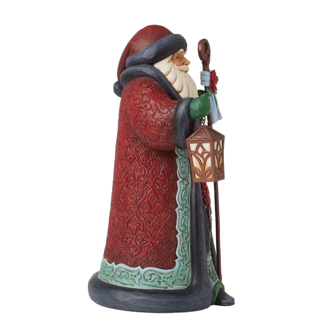 Jim Shore Heartwood Creek: Holiday Manor Santa with Cane Figurine sparkle-castle