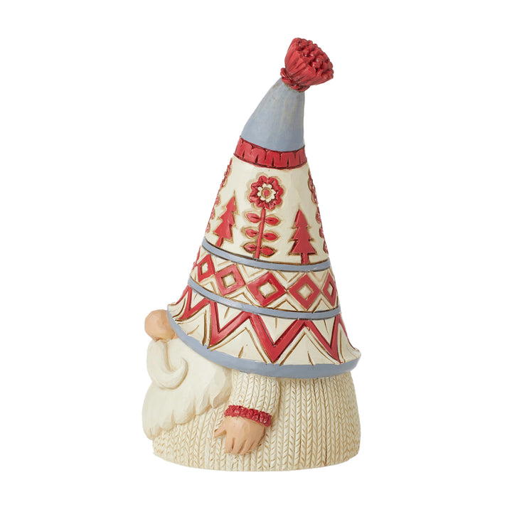 Jim Shore Heartwood Creek: Nordic Noel Gnome In Sweater Figurine sparkle-castle