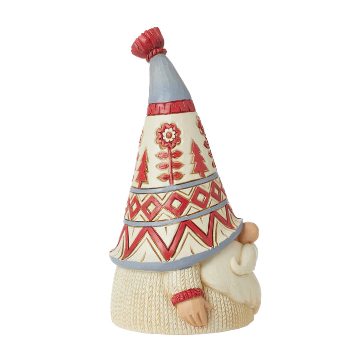 Jim Shore Heartwood Creek: Nordic Noel Gnome In Sweater Figurine sparkle-castle