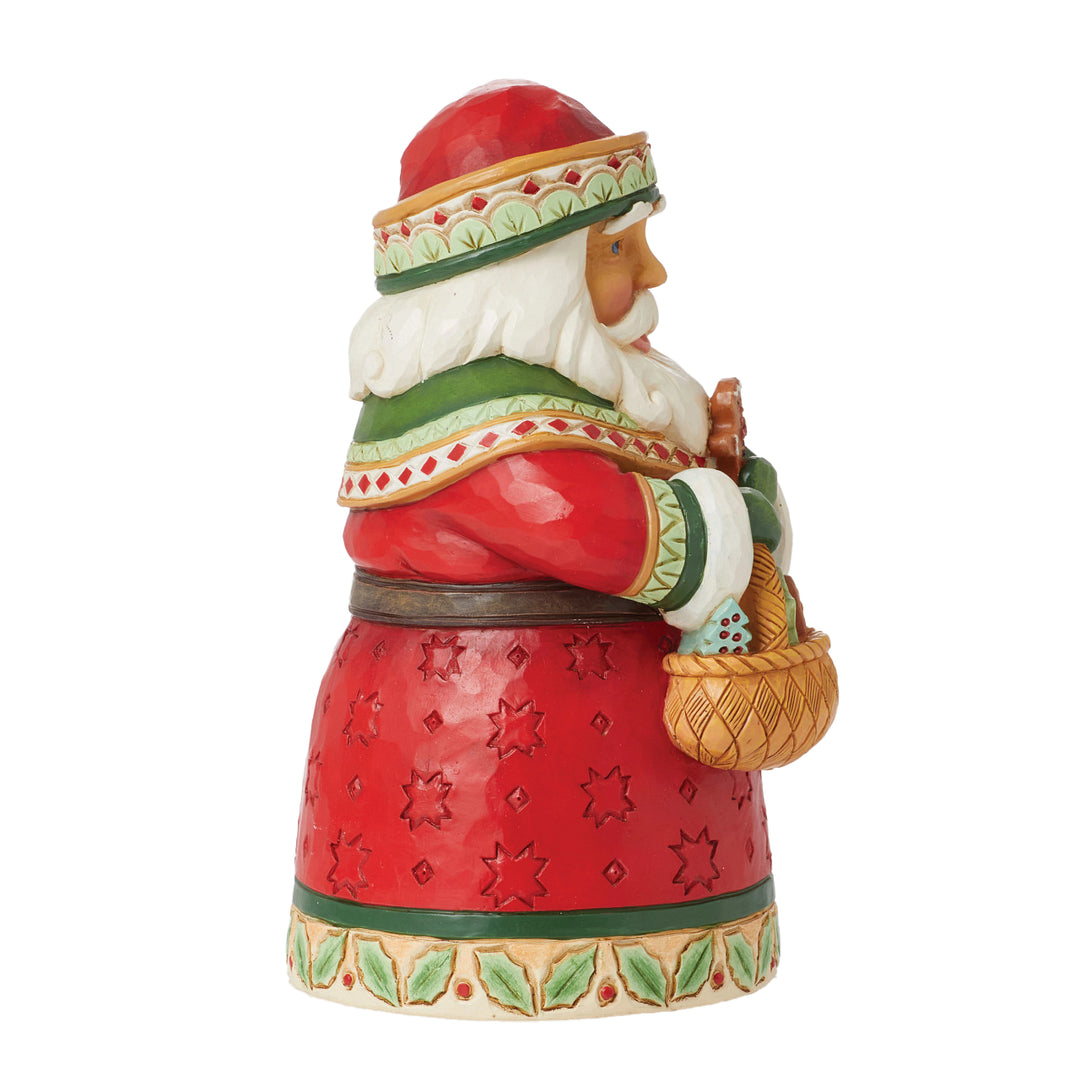 Jim Shore Heartwood Creek: Pint Sized Santa with Cookies Figurine sparkle-castle