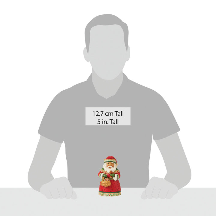 Jim Shore Heartwood Creek: Pint Sized Santa with Cookies Figurine sparkle-castle