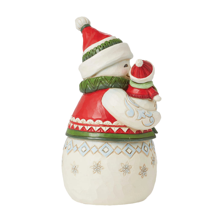 Jim Shore Heartwood Creek: Pint Sized Snowman with Snowbaby Figurine sparkle-castle