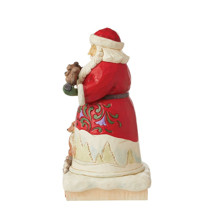 Jim Shore Heartwood Creek: Santa with Animals Statue sparkle-castle