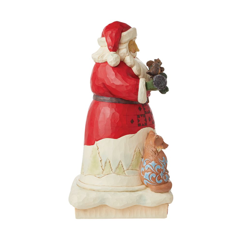 Jim Shore Heartwood Creek: Santa with Animals Statue sparkle-castle