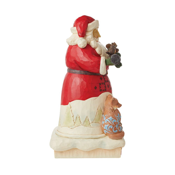 Jim Shore Heartwood Creek: Santa with Animals Statue sparkle-castle