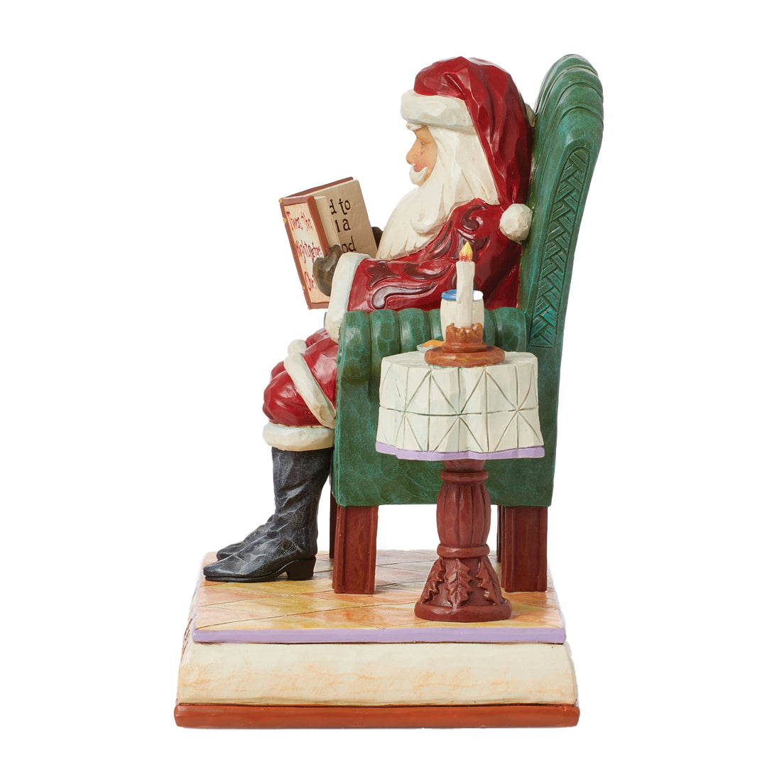 Jim Shore Heartwood Creek: 'Twas The Night Before Christmas Santa Reading Figurine sparkle-castle