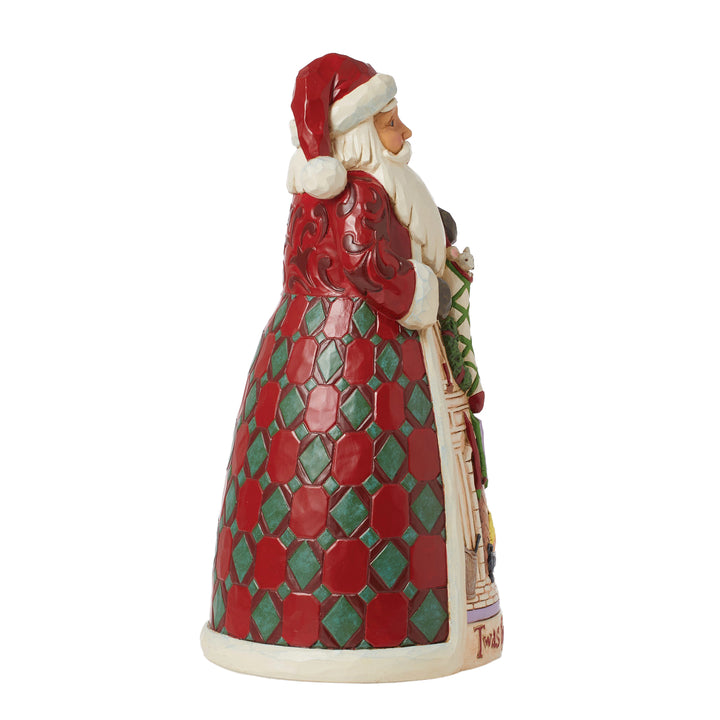 Jim Shore Heartwood Creek: 'Twas The Night Before Christmas Santa with Fireplace Scene Figurine sparkle-castle