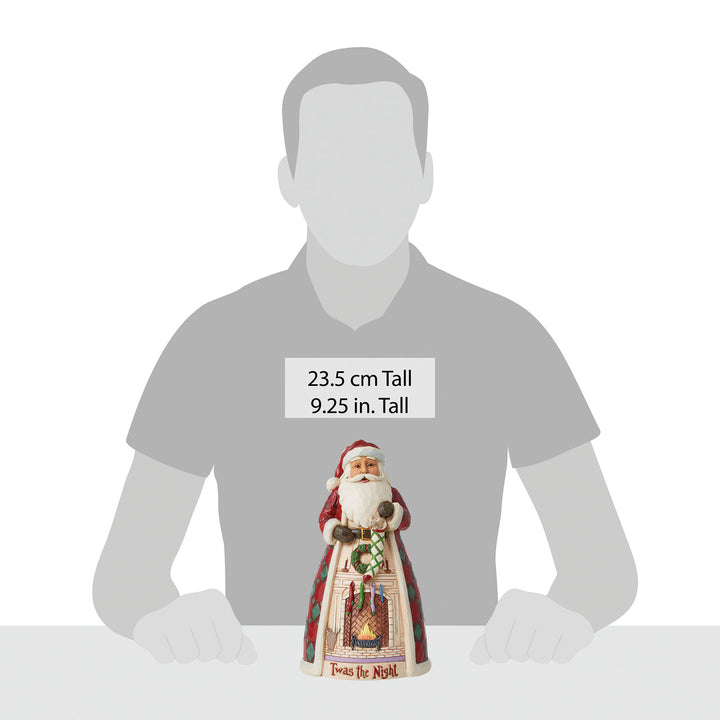 Jim Shore Heartwood Creek: 'Twas The Night Before Christmas Santa with Fireplace Scene Figurine sparkle-castle