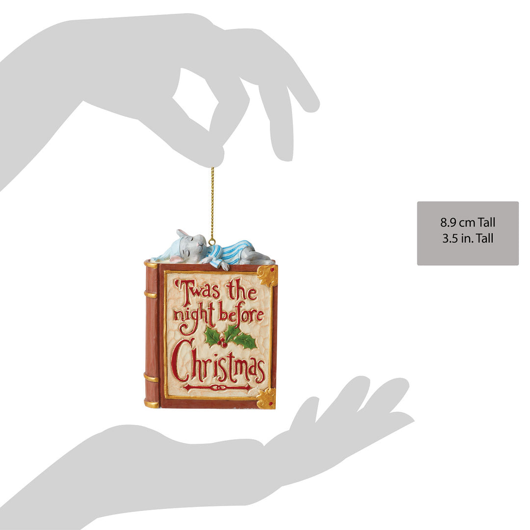 Jim Shore Heartwood Creek: 'Twas The Night Before Christmas Storybook Hanging Ornament sparkle-castle