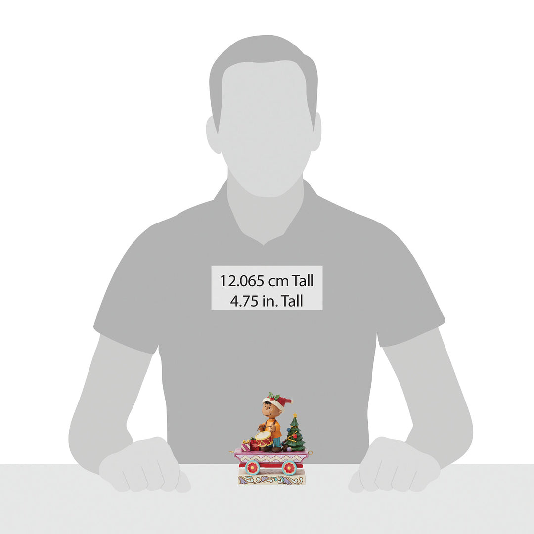 Jim Shore Peanuts: Franklin Train Car Figurine sparkle-castle